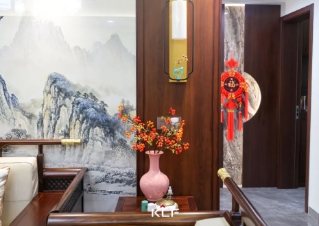 KLF全屋記丨136㎡新中式雅居，古調(diào)新彈，忘卻紛擾，呼吸著的當代生活提案